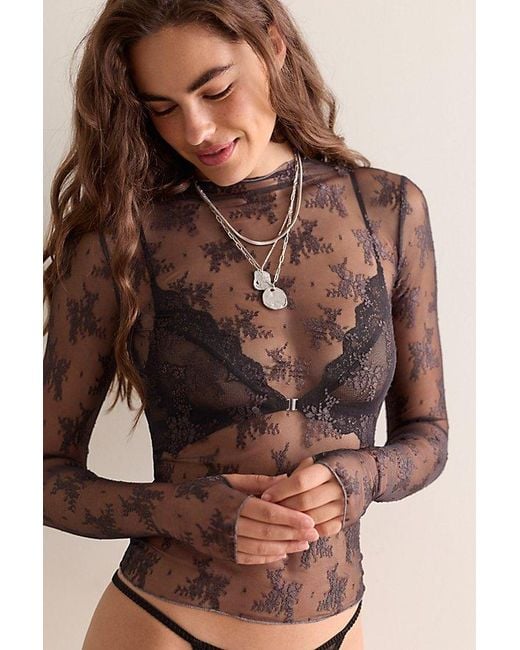 Intimately By Free People Brown Lady Lux Layering Top By