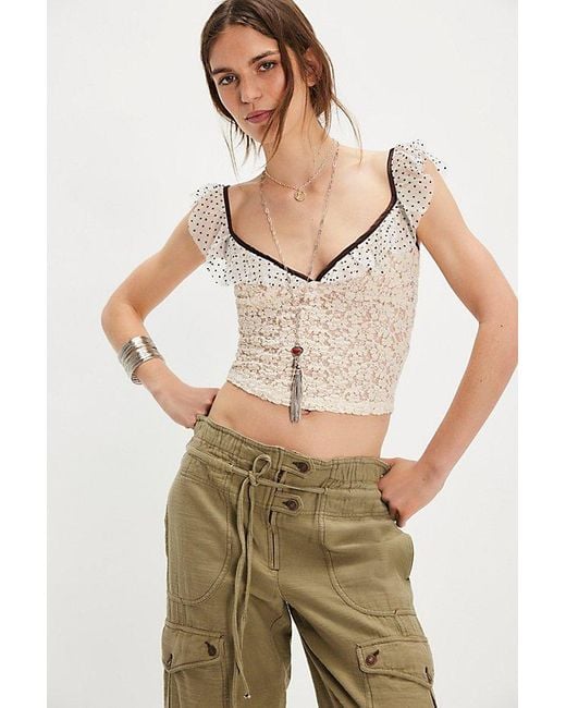Free People Natural Charlotte Tank Top
