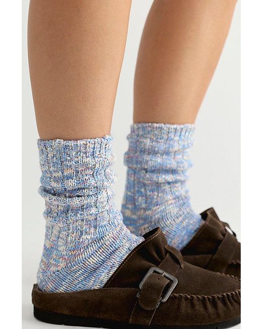 Free People Blue Thunders Love Flame Socks