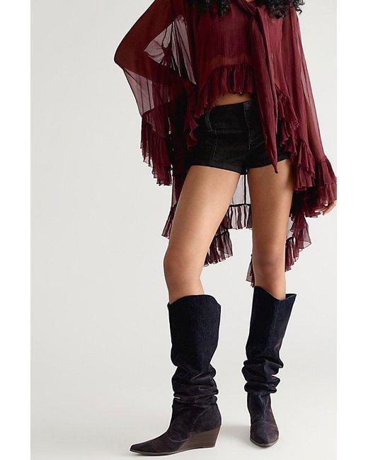 Seychelles Black Westlake Over-The-Knee Slouch Boots Shoe By
