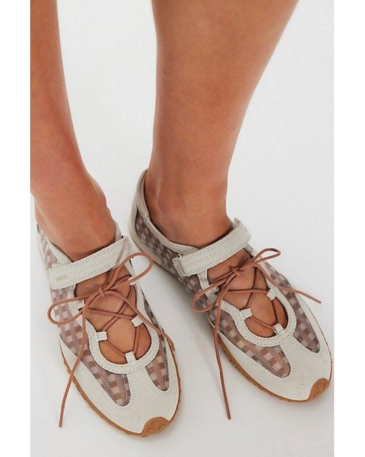 HOFF White Bridge Mesh Mary Jane Sneakers