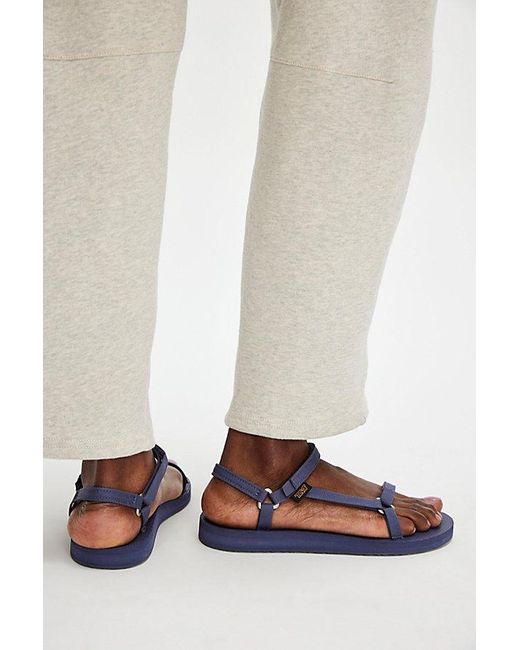 Teva White Original Universal Slim Sandals