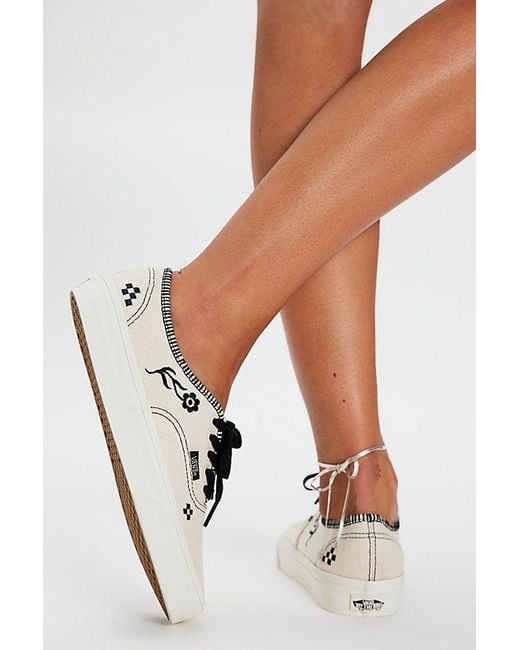 Vans Black Authentic Embroidered Sneakers