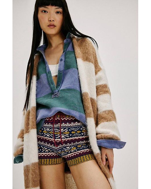 Free People Multicolor Holly Fairisle Shorts