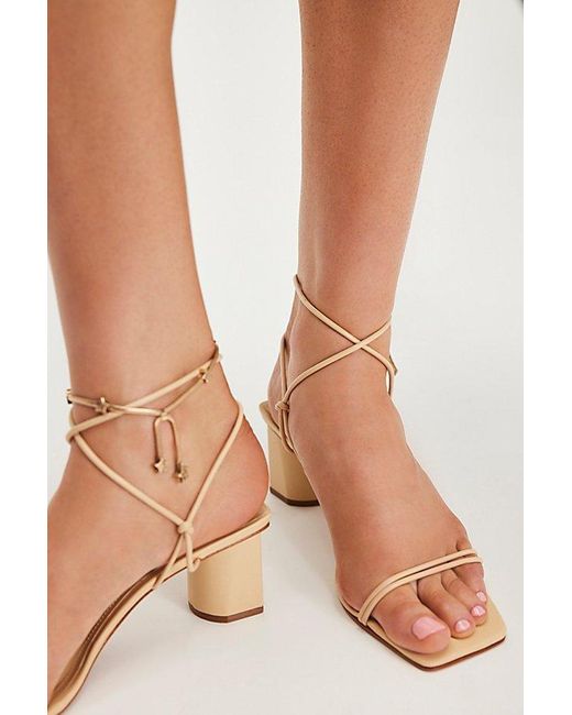SCHUTZ SHOES Blue Pompeii Wrap Heels