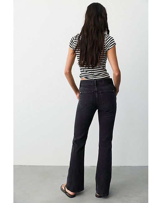 Free People Multicolor Double Knot High-Rise Straight Bootcut Jeans