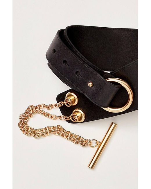 Free People Black Naomi Waist Belt