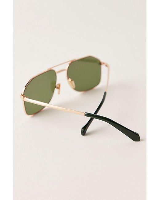 Karen Walker Green Pampel Metal Sunglasses