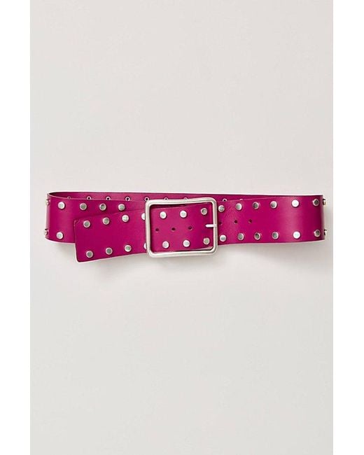 Free People Pink Hex Hip Belt