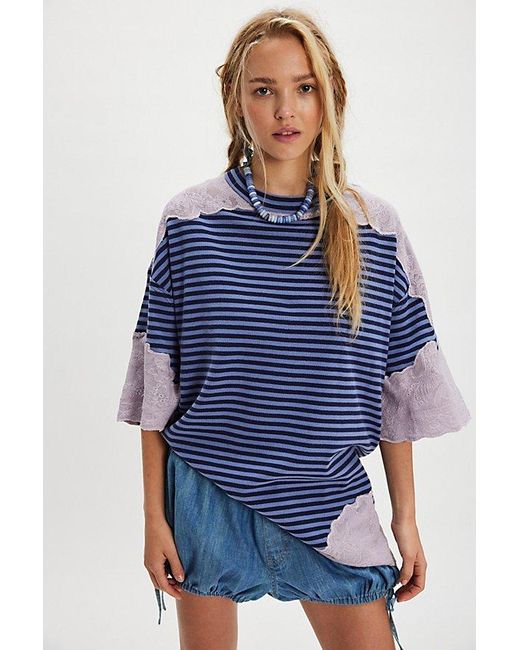 Free People Blue Sherbert Tunic