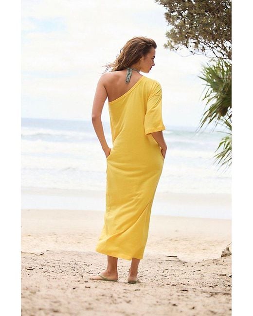 free-est Multicolor Saltaire Cotton-Jersey Maxi Dress By