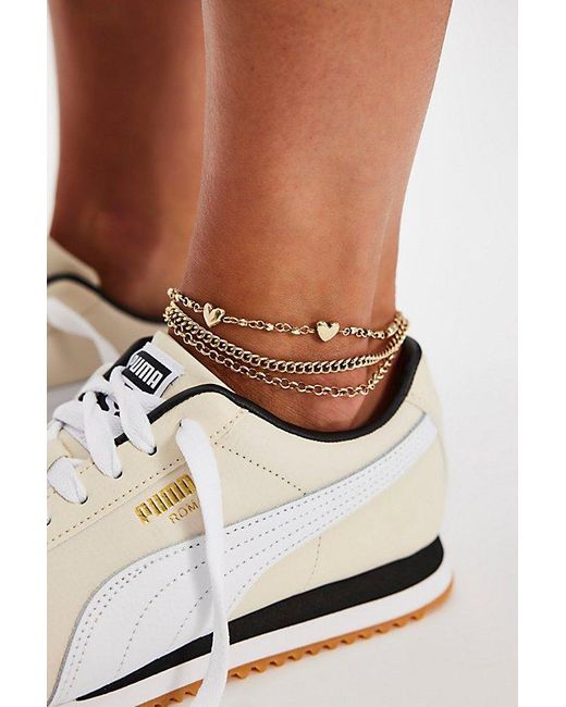 Free People White Lennon Anklet