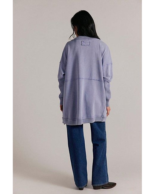Free People Blue Brooklyn Cardi