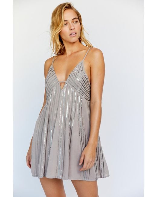 Free people clearance embellished slip dress