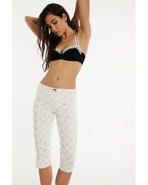 Intimately By Free People White Full Bloom Capris By