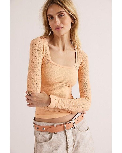 Intimately By Free People Natural So Many Likes Long Sleeve By