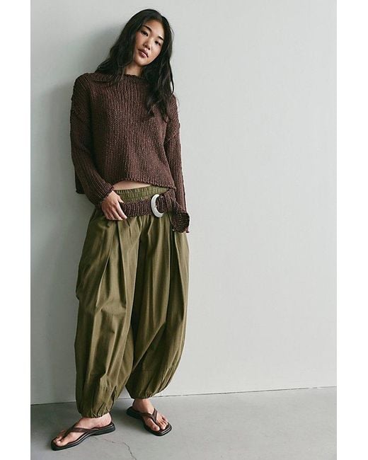 Free People Brown Opal Rollneck Knit Jumper