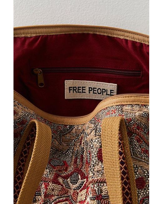 Free People Brown Magic Carpet Weekender Bag