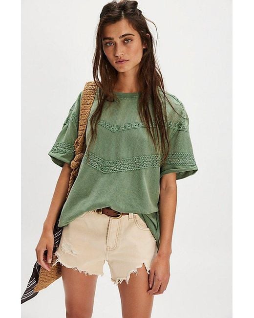 Free People Green Dorothy Tee