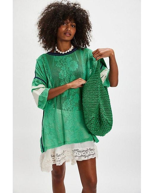 Free People Green Best Match Tee