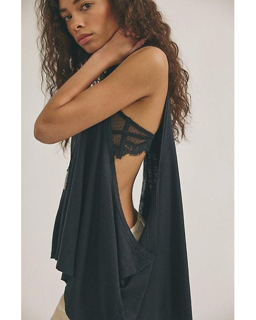 Free People Black Ari Tank Top