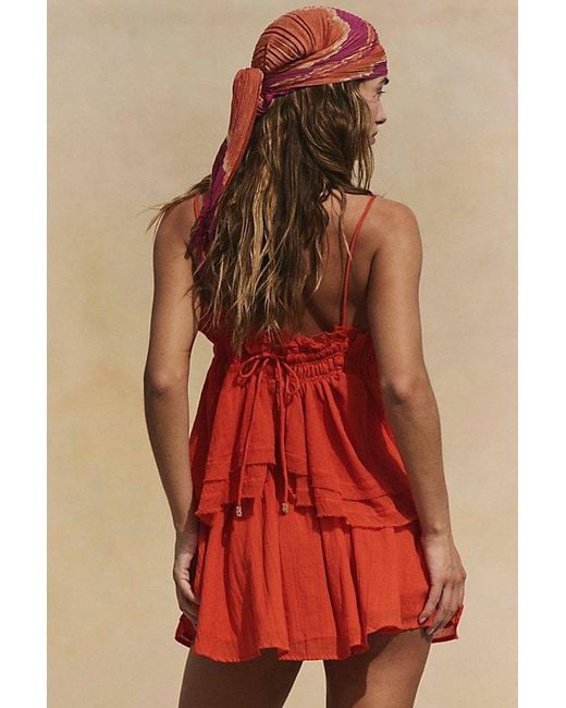 Free People Red Layla Set