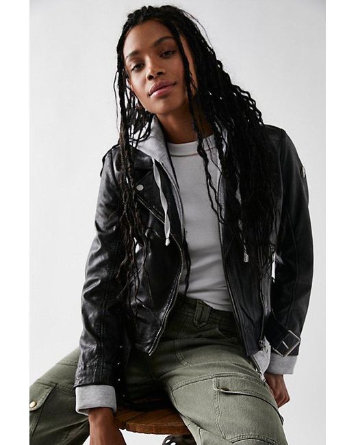 Free people clearance black moto jacket