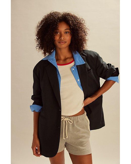 DONNI. Natural The Stripe Eco-Terry Shorts