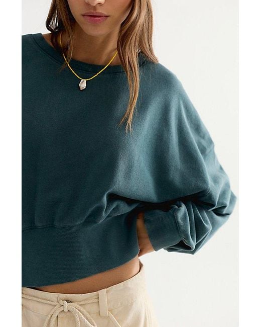 Free People Blue All Day Pullover