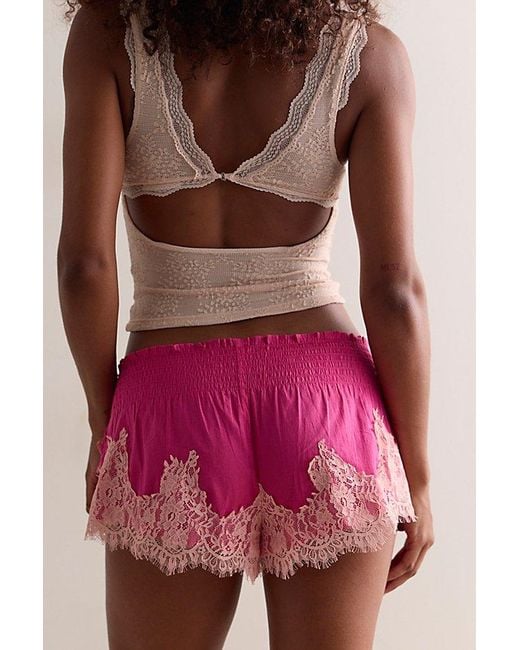 Intimately By Free People Red Soft Spoken Micro Shorts By