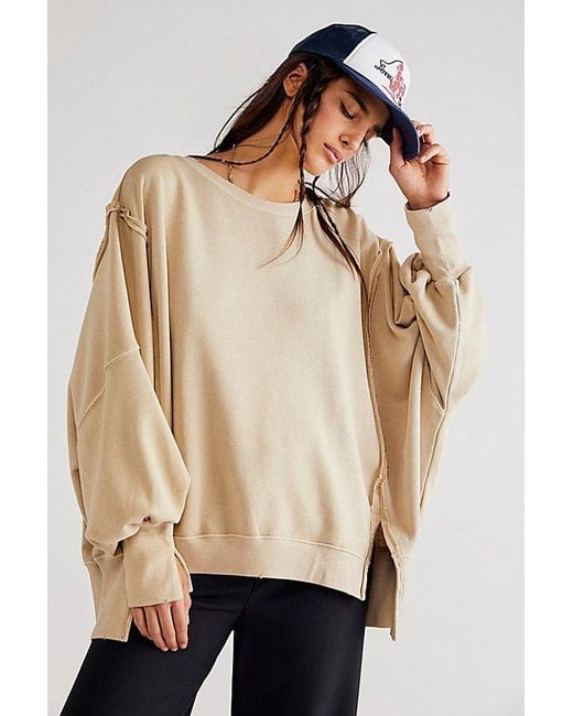 Free People Natural Camden Sweatshirt
