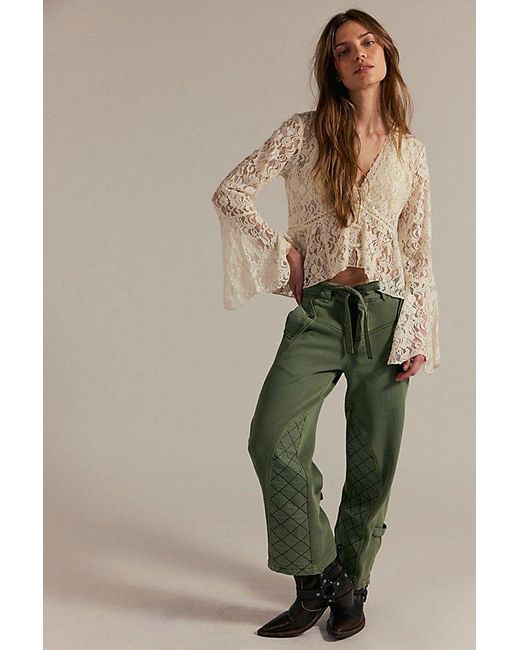 Free People Natural We The Free Safari Sun Cropped Pants