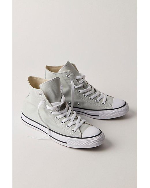Converse Gray Chuck Taylor All Star Hi Top Sneakers