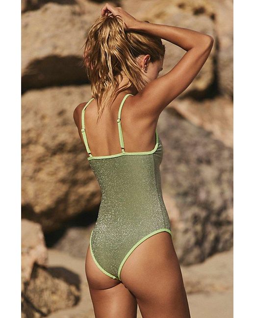 Beach Riot Green Priscilla One-Piece Swimsuit