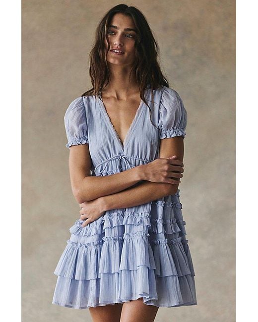 free-est Gray Darcy Mini Dress By