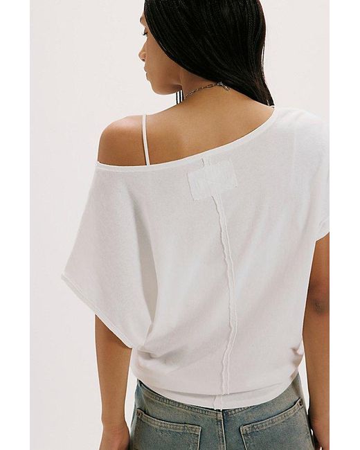 Free People Gray Peggy Tee
