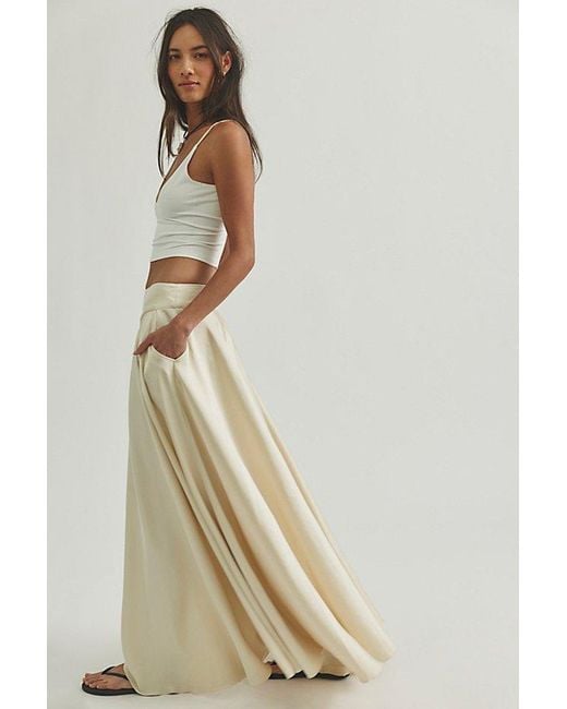 Free People Black Chilco Maxi Skirt