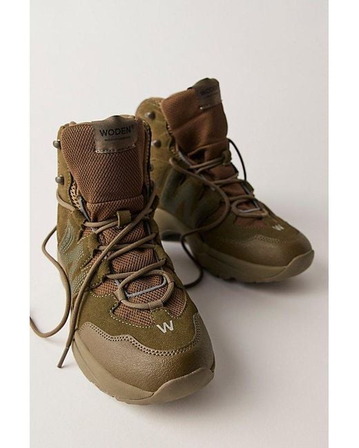 Woden Brown Olena Waterproof Hiker Boots