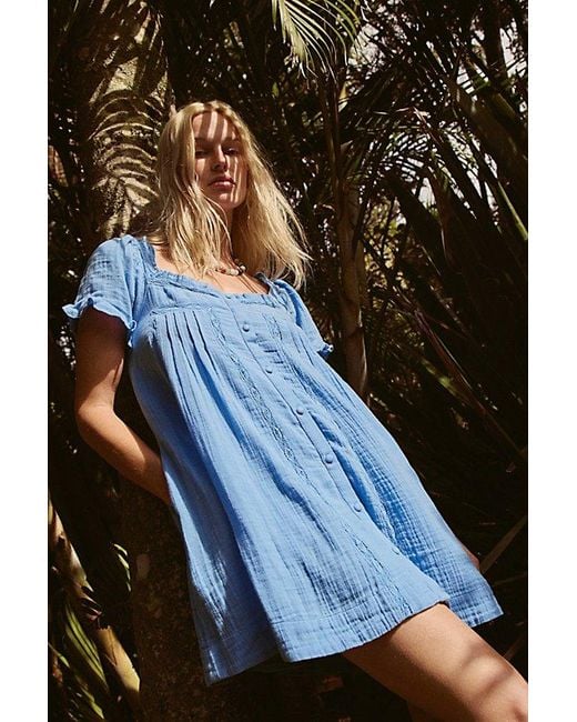 free-est Blue Tilly Mini Dress By