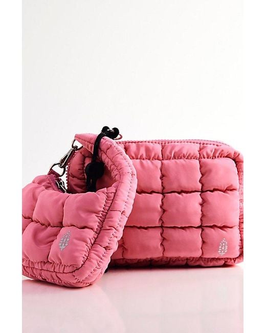 Fp Movement Pink Quilted Mini Case
