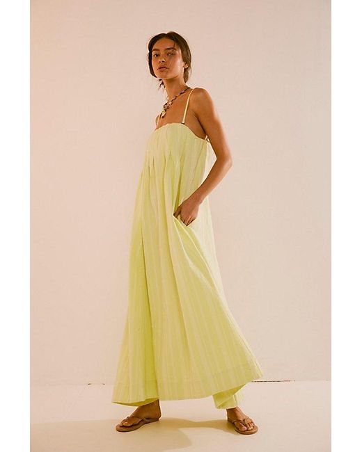 Free People Yellow All For Sun Maxi