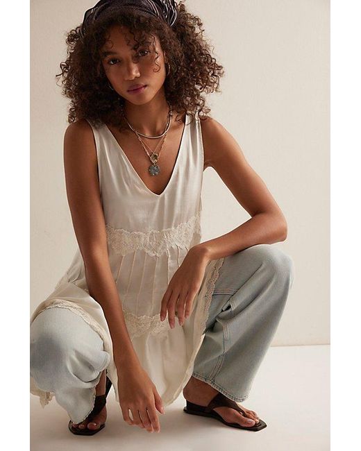 Intimately By Free People White In This Groove Mini Slip By