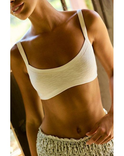 Intimately By Free People Brown Throw On Rib Bralette By