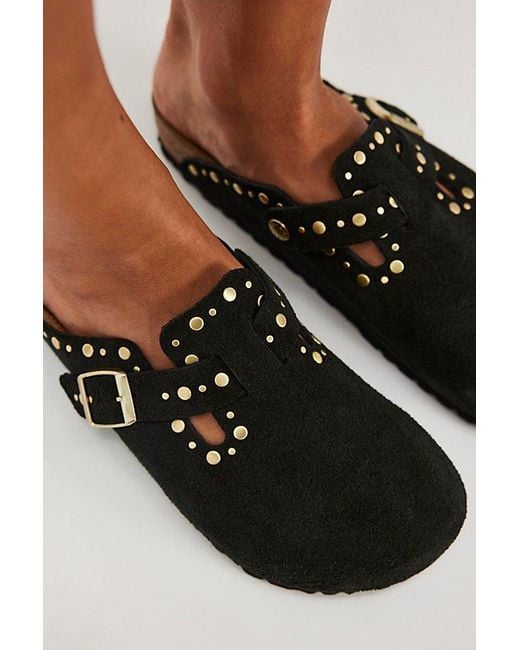 Birkenstock Black Boston Rivets Clogs