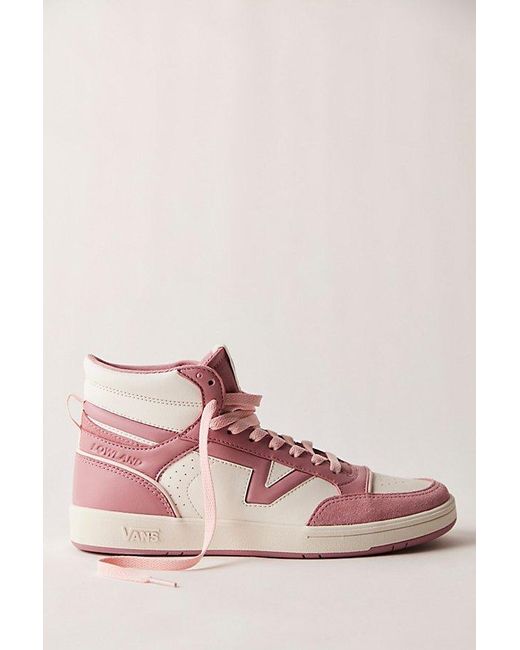 Vans Pink Lowland Mid Sneakers