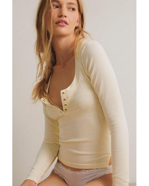 Intimately By Free People Blue Wide Awake Layering Top By