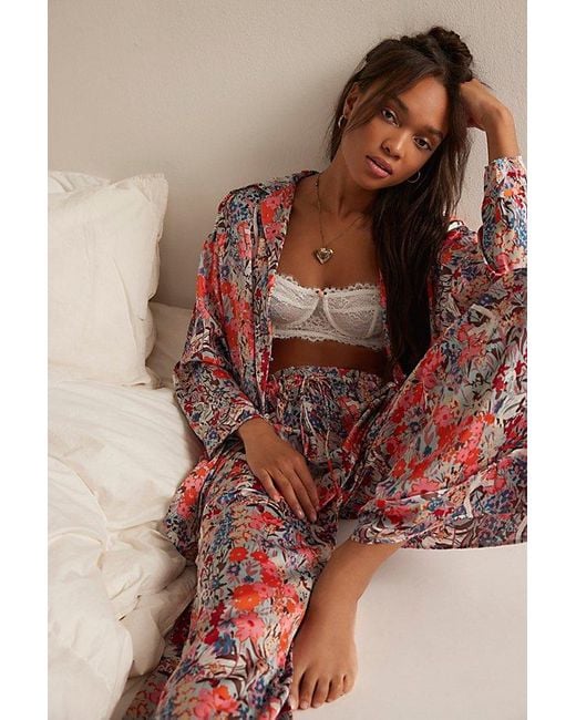Free People Brown Dreamy Days Pajama Set
