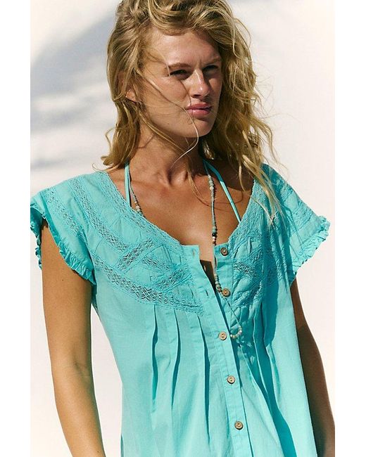 free-est Green Aster Midi Dress By