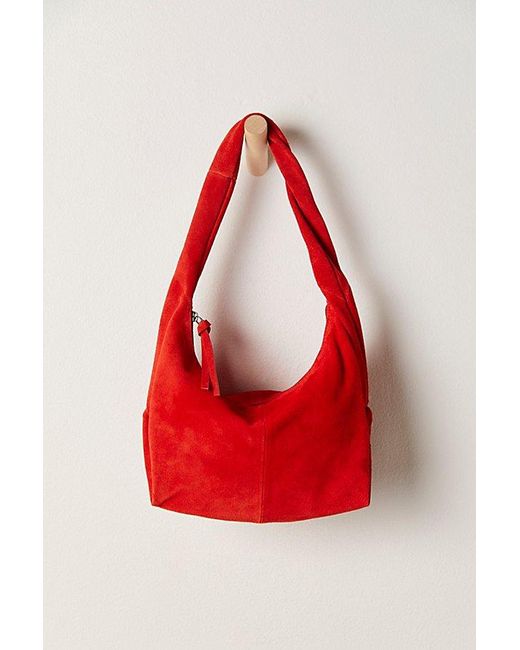 Free People Red Tilly Twisted Strap Shoulder Bag