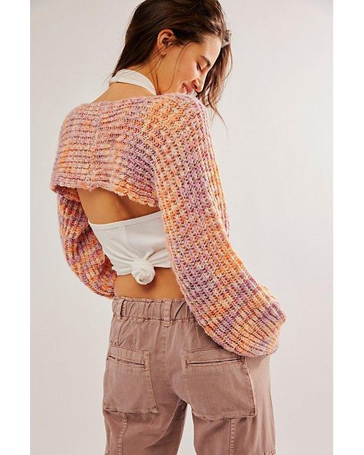 Free People Brown Everyly Knit Bolero At